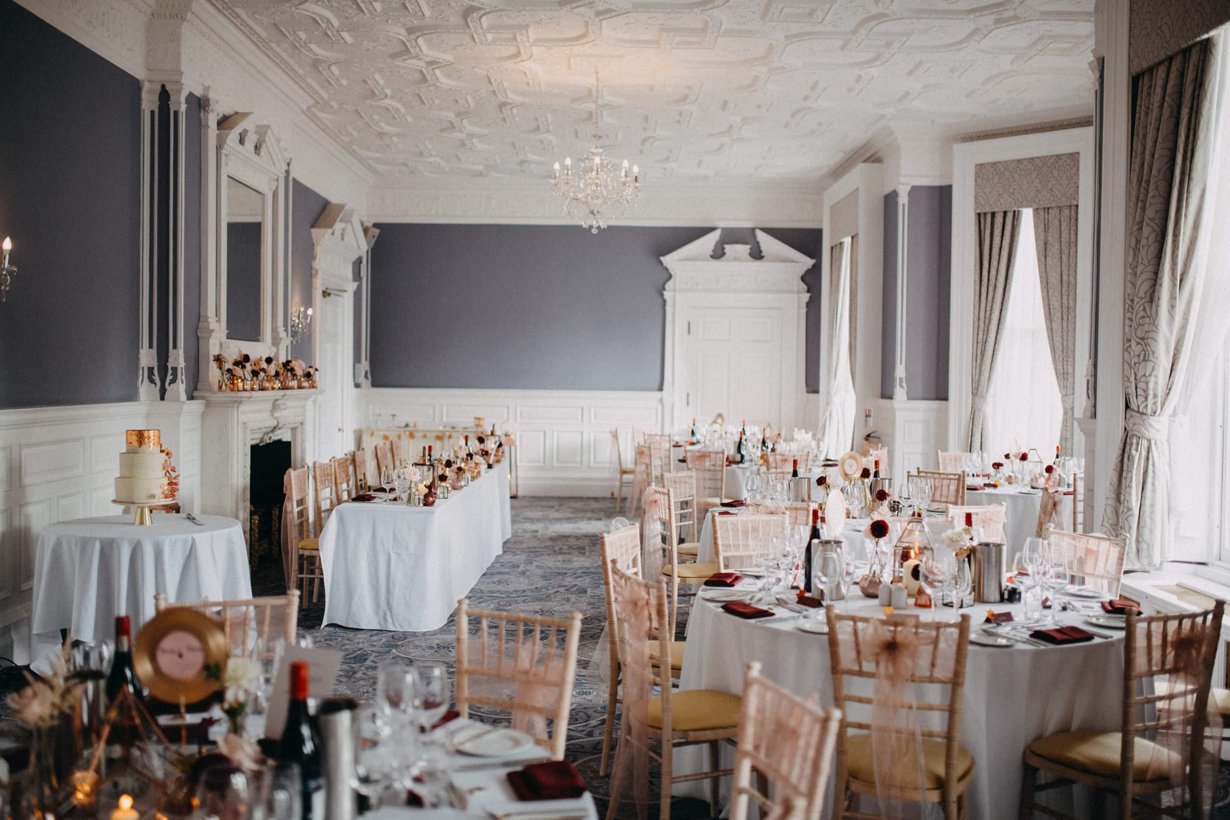 Garden Suite wedding breakfast set up