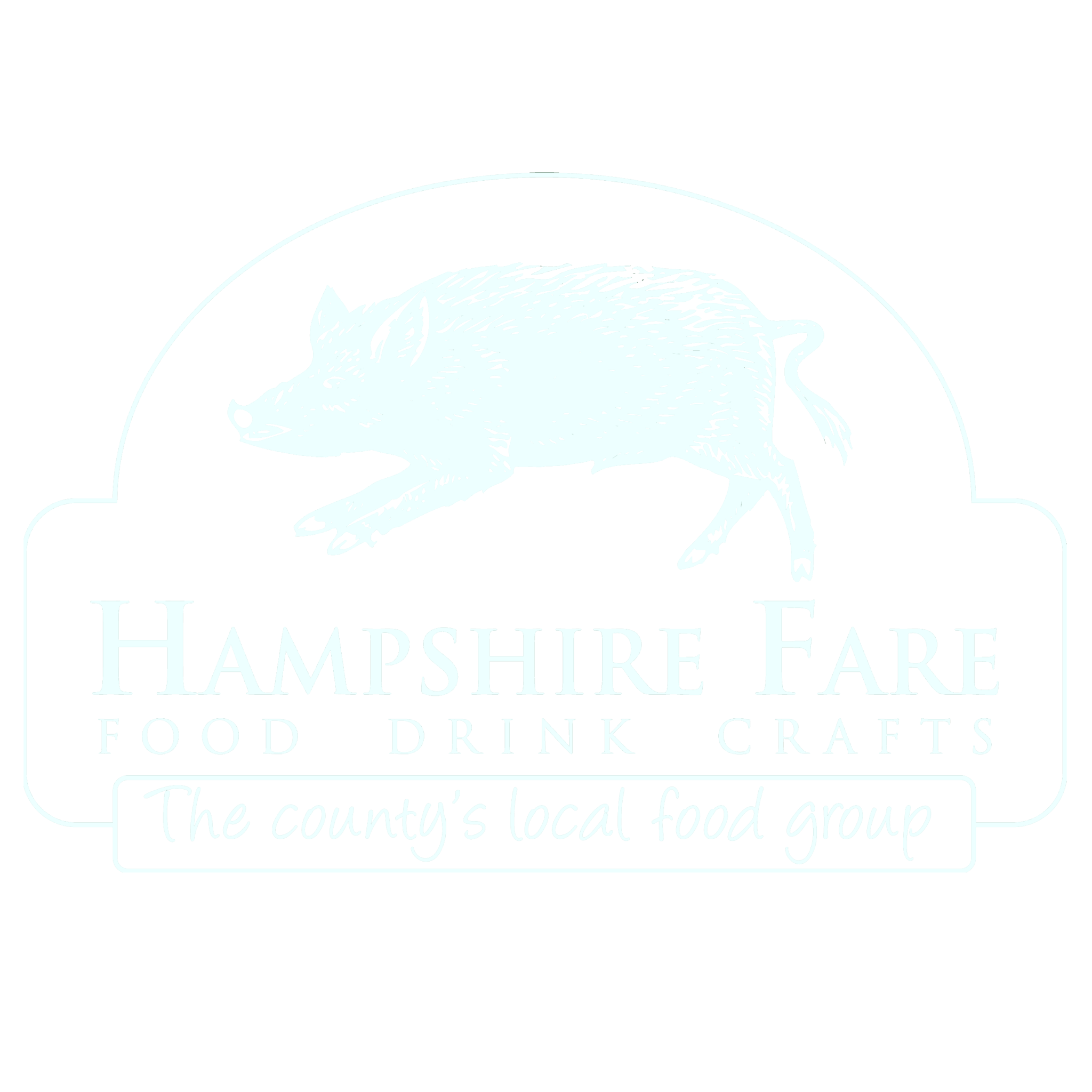 Hampshire Fare logo white