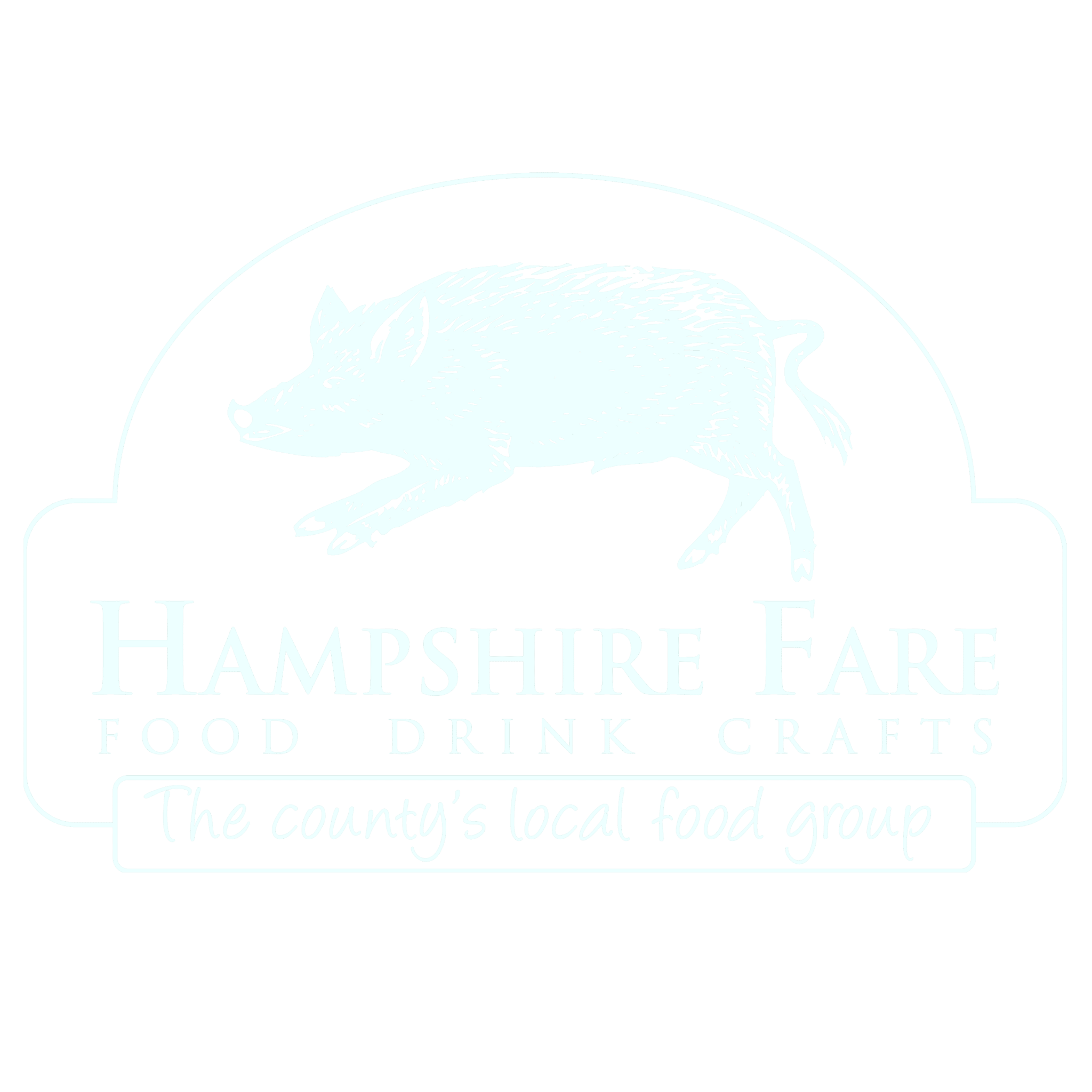 Hampshire Fare logo white